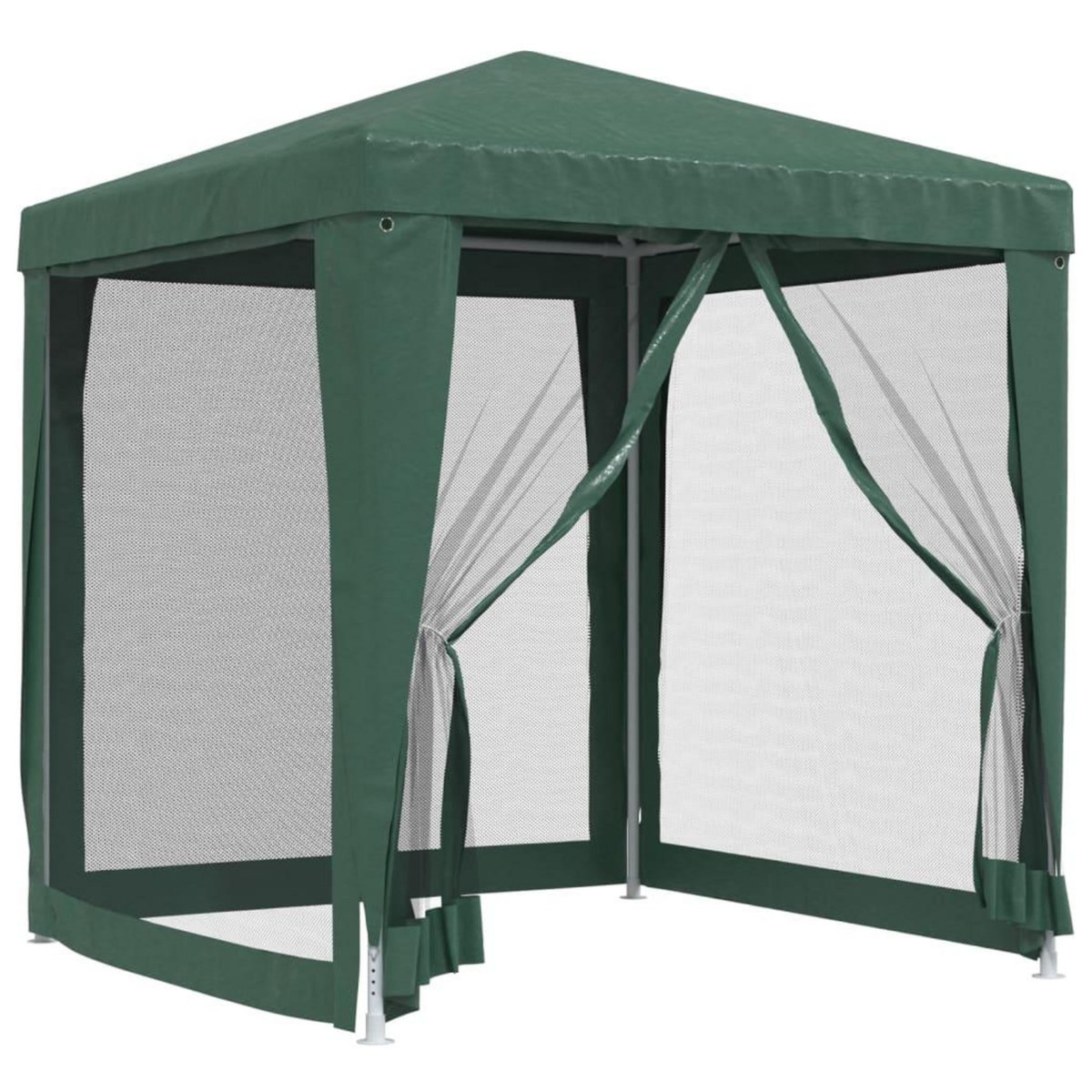 VIDAXL Tente de fete avec 4 parois laterales en maille Vert 2x2 m PEHD