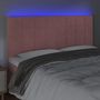 Voir la diapositive 3 : VIDAXL Tete de lit a LED Rose 200x5x118/128 cm Velours