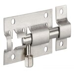 THIRARD Targette à pêne rond 50 mm THIRARD, acier inoxydable