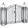 Voir la diapositive 2 : VIDAXL Portillon ornemental de jardin Fer forge 122x20,5x100 cm