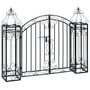 Voir la diapositive 2 : VIDAXL Portillon ornemental de jardin Fer forge 122x20,5x100 cm