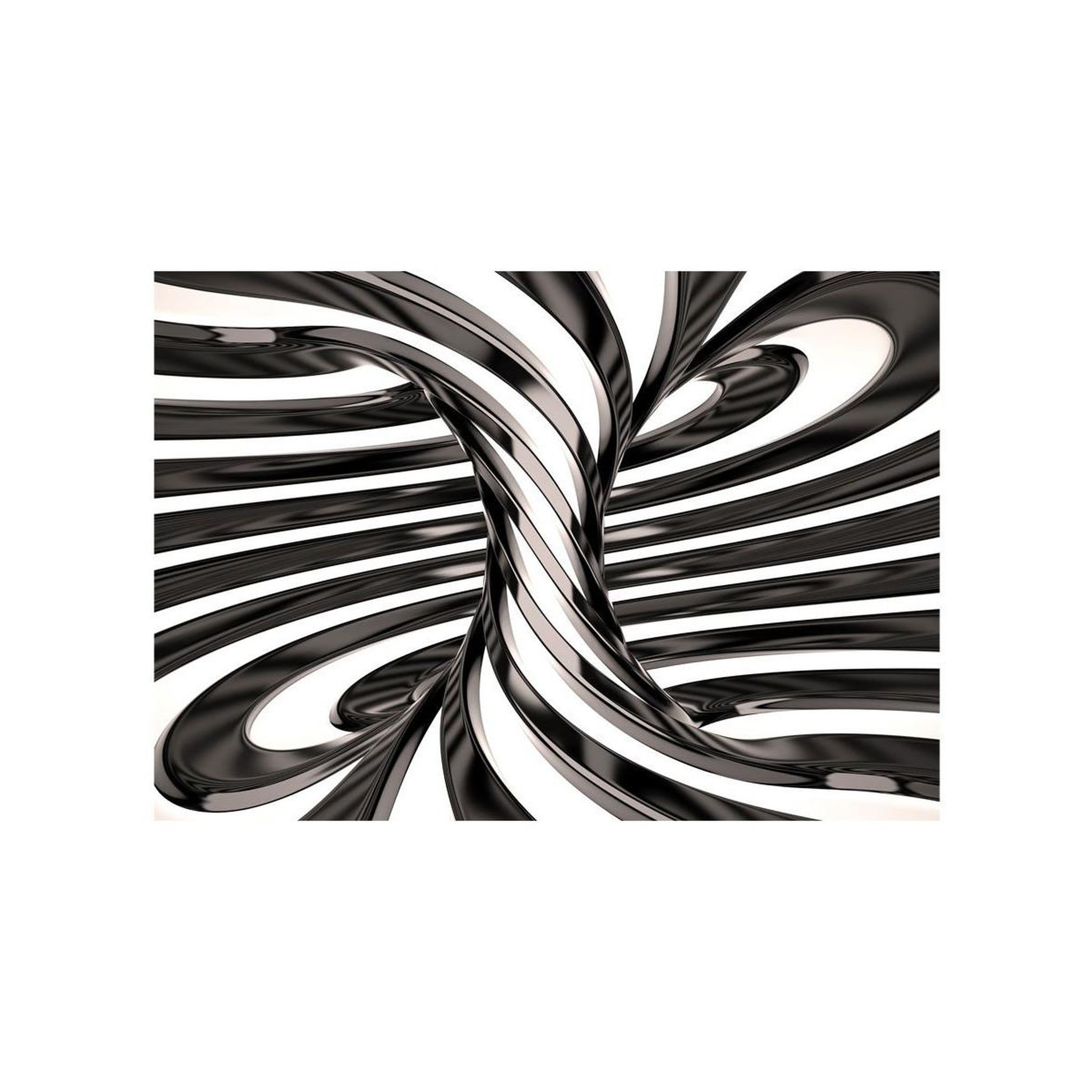 Voir la diapositive 2 : Paris Prix Papier Peint  Black & White Swirl