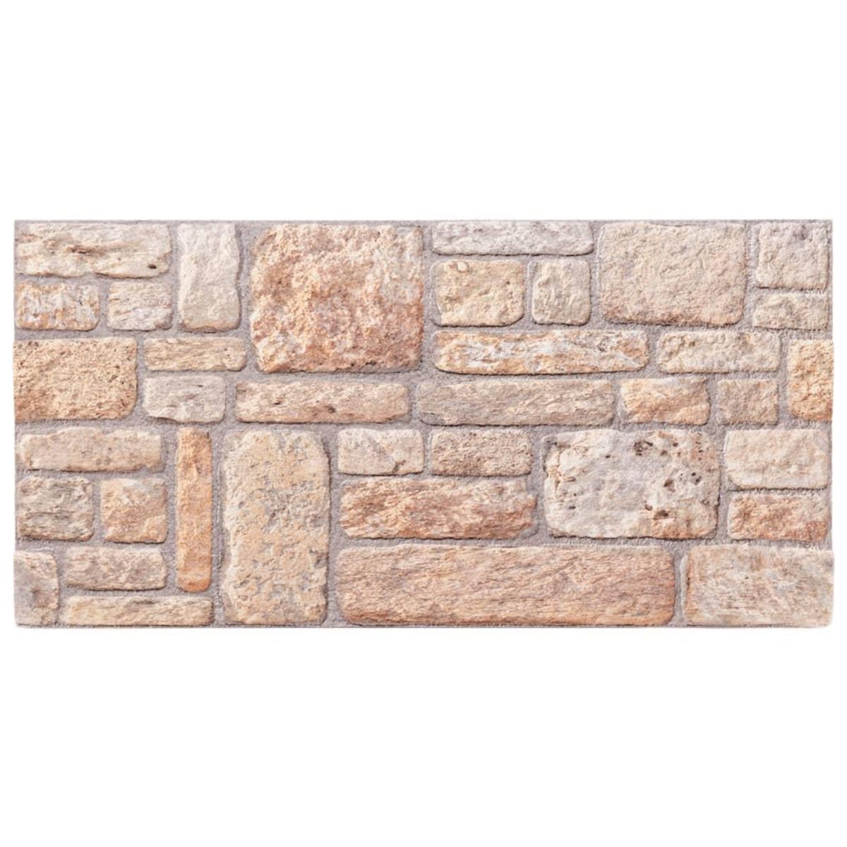 VIDAXL Panneaux muraux 3D 10 pcs marron 100x50 cm EPS