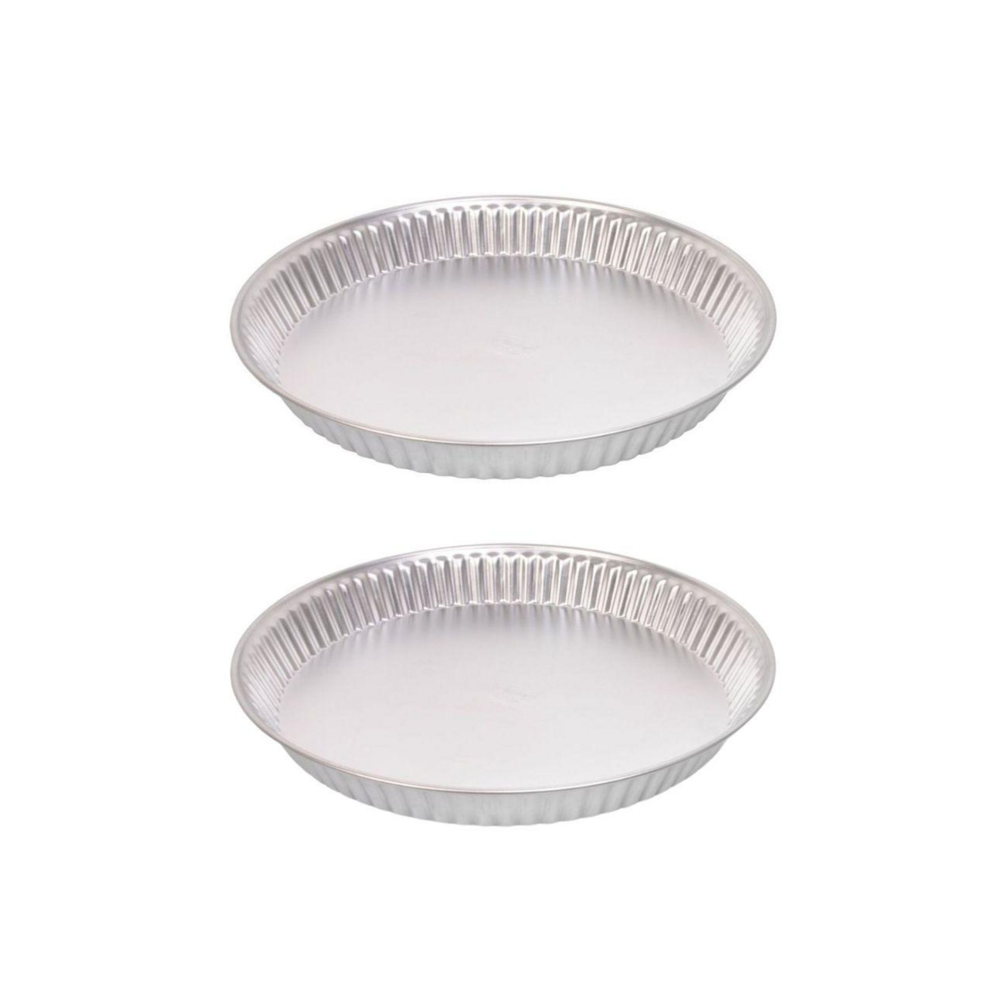 Lot De 2 Moules à Quiche 20 Cm Perforés Avec Fond Amovible – Anti-adhésif Noir Pour Tartes & Pizzas Parfaites