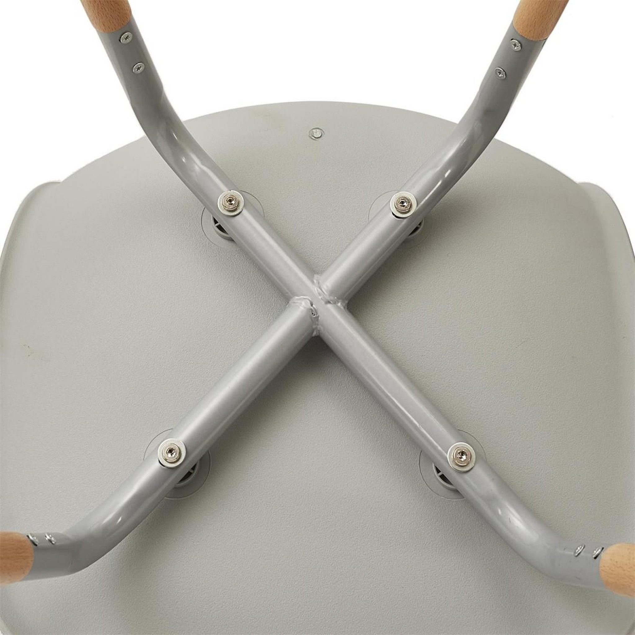 Voir la diapositive 6 : The Home Deco Factory Lot de 4 chaises scandinaves  phénix  81cm gris