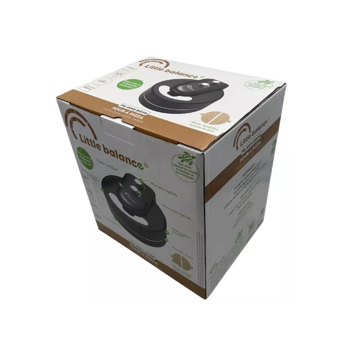 LITTLE BALANCE Four à pizza 1800w noir - 8859