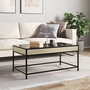Voir la diapositive 4 : VIDAXL Table basse avec LED infini chene sonoma 90x50x41 cm