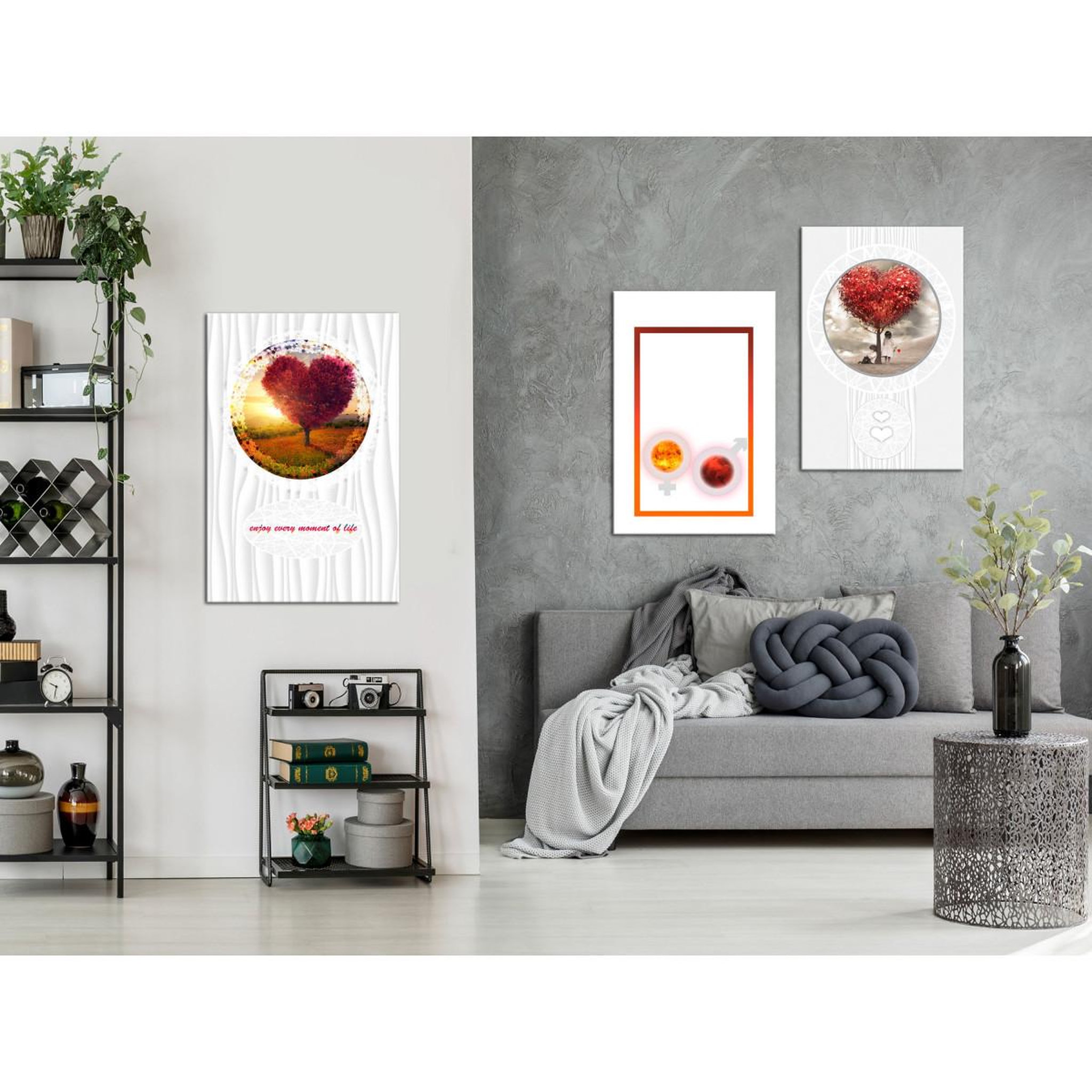 Voir la diapositive 2 : Paris Prix Tableau imprimé  love collection