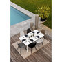 Voir la diapositive 4 : JARDILINE Table de jardin - 4/6 places - Aluminium - Blanc - CORFOU