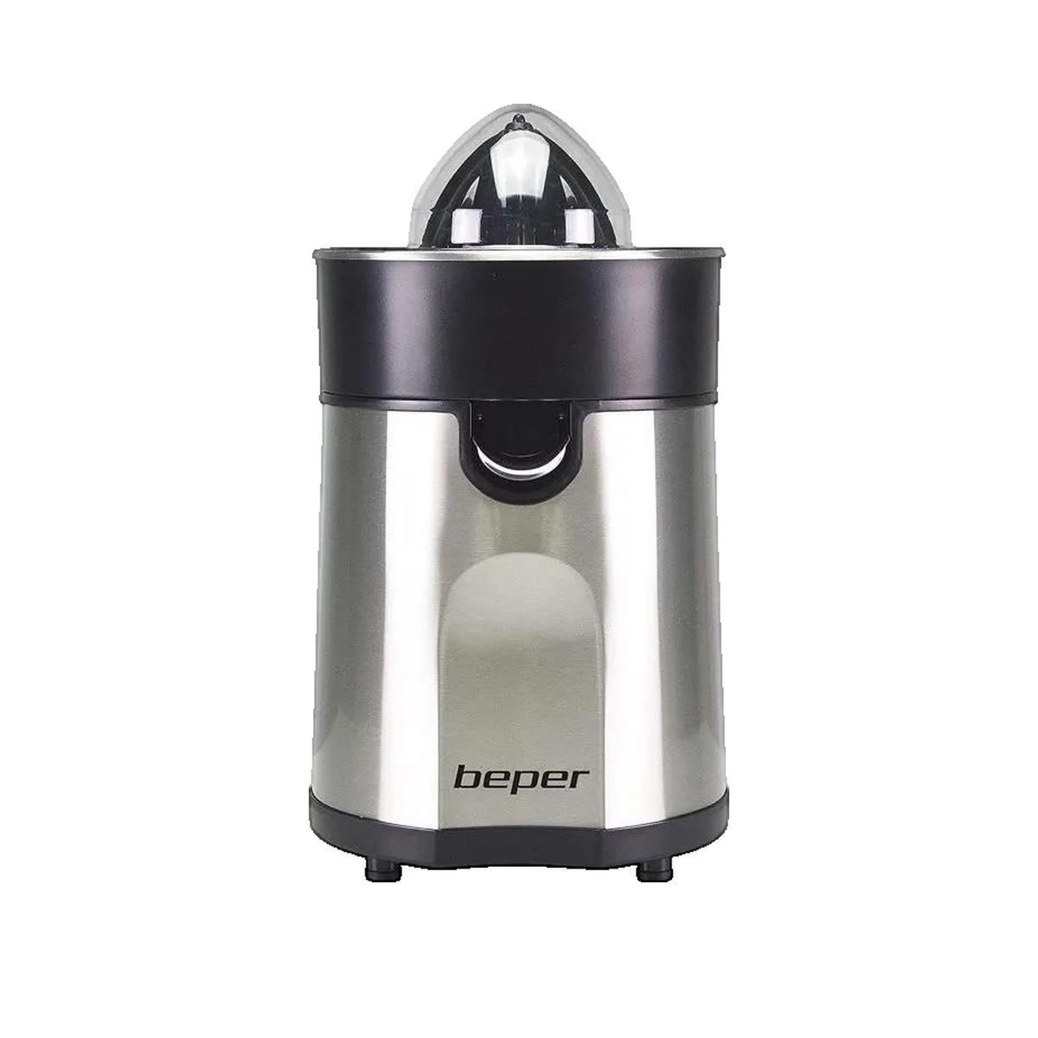 BEPER Presse-agrumes électrique Beper 8056420221404 avec cônes interchangeables acier 85 watts
