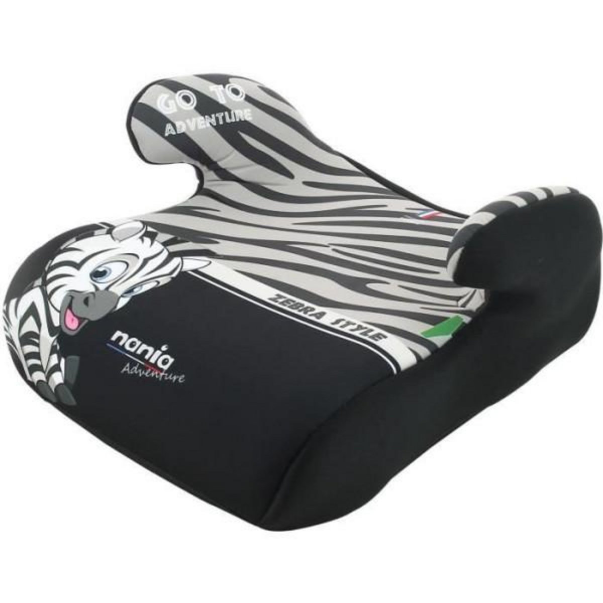 NANIA Siege Auto Rehausseur ceinturé NANIA ALPHA 126-150 cm R129 - Pour les enfants de 8 a 12 ans - Fabrication Française - Avec accoudoirs - N