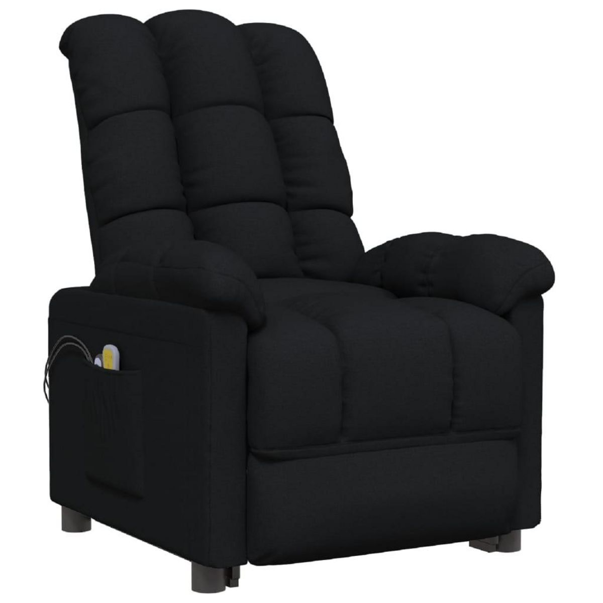 VIDAXL Fauteuil electrique de massage Noir Tissu
