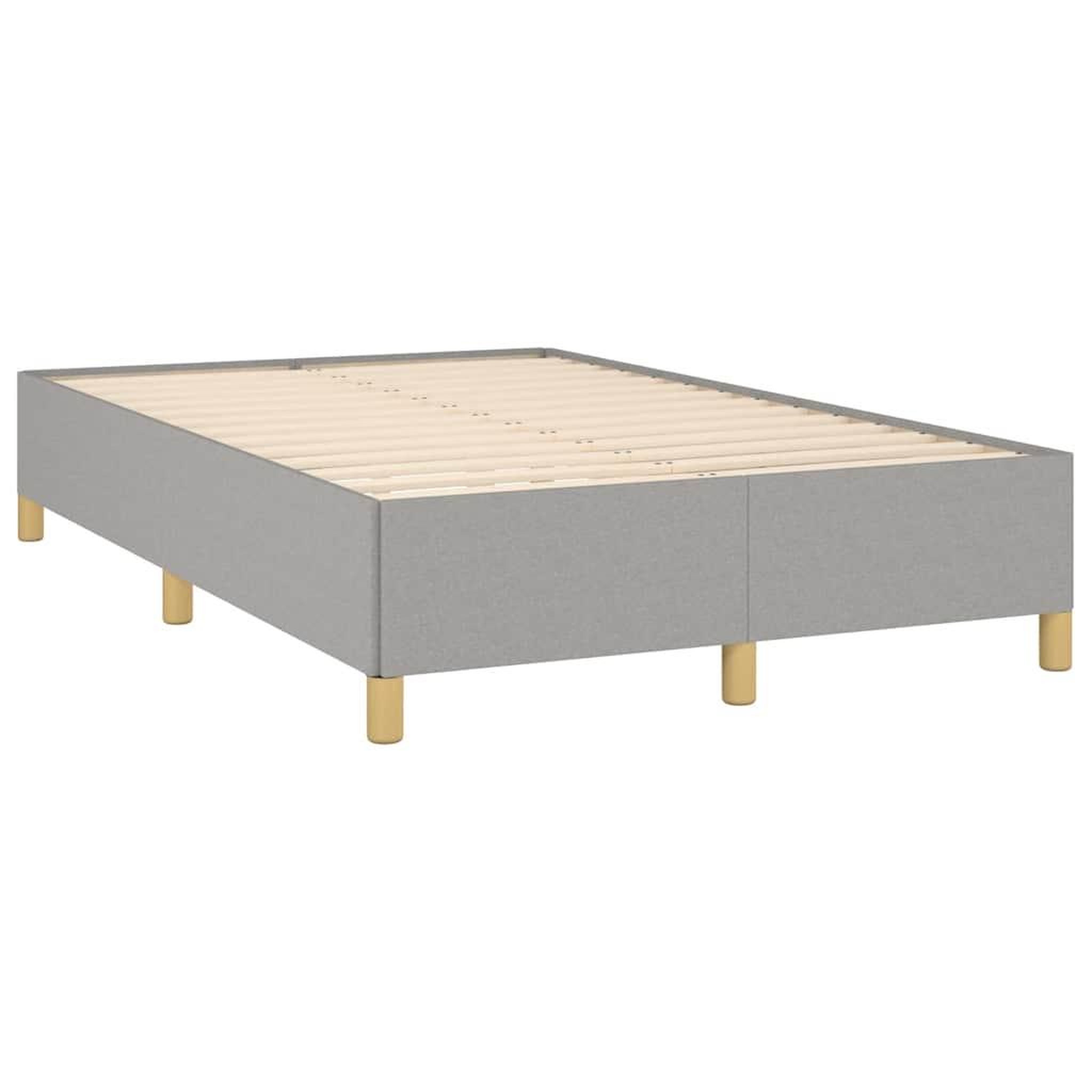 Voir la diapositive 3 : VIDAXL Cadre de lit sans matelas gris clair 120x190 cm tissu