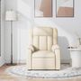 Voir la diapositive 3 : VIDAXL Fauteuil de massage inclinable Creme Tissu
