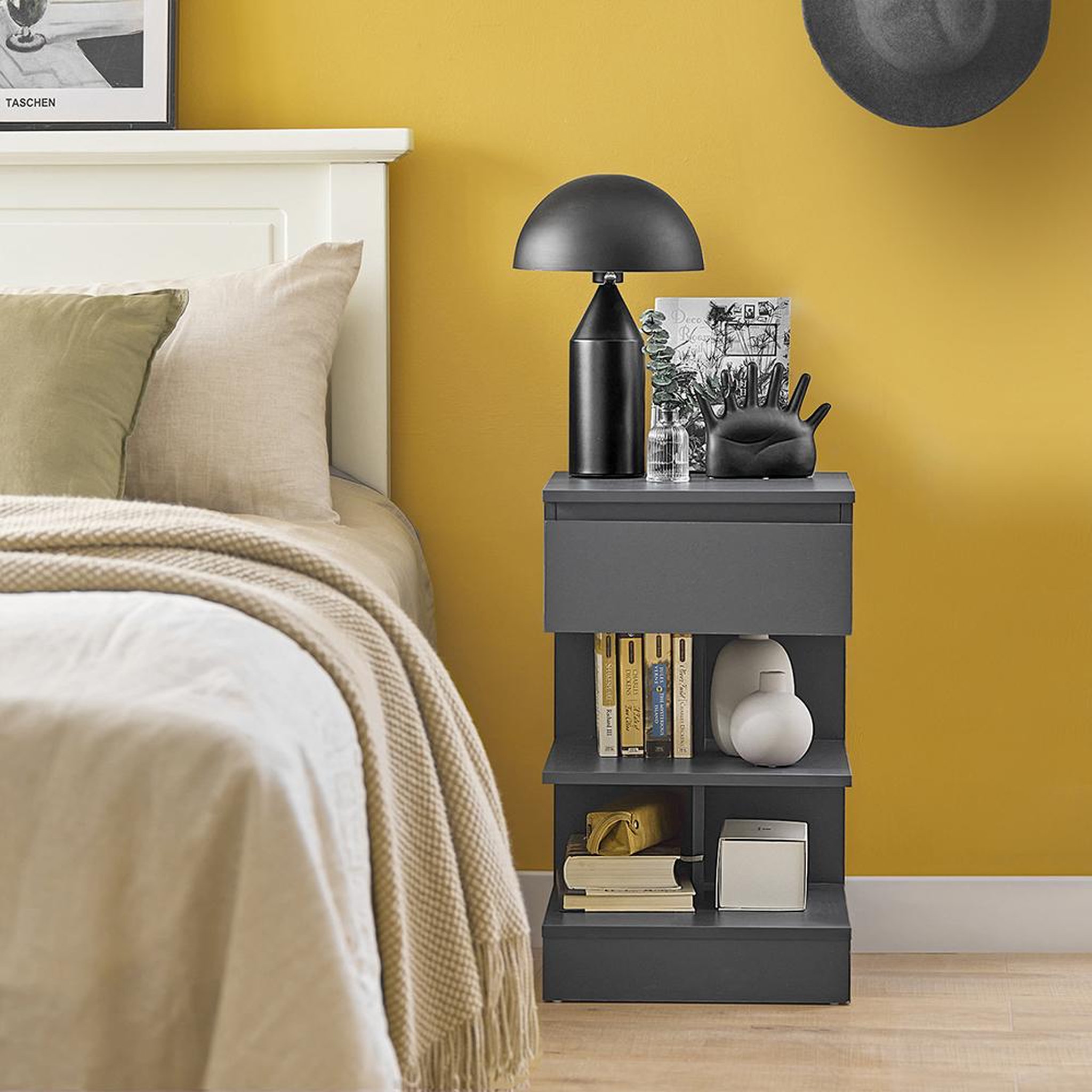 Voir la diapositive 4 : SOBUY SoBuy - Lot De 2 Tables De Chevet à 1 tiroir - Moderne - FBT49X2