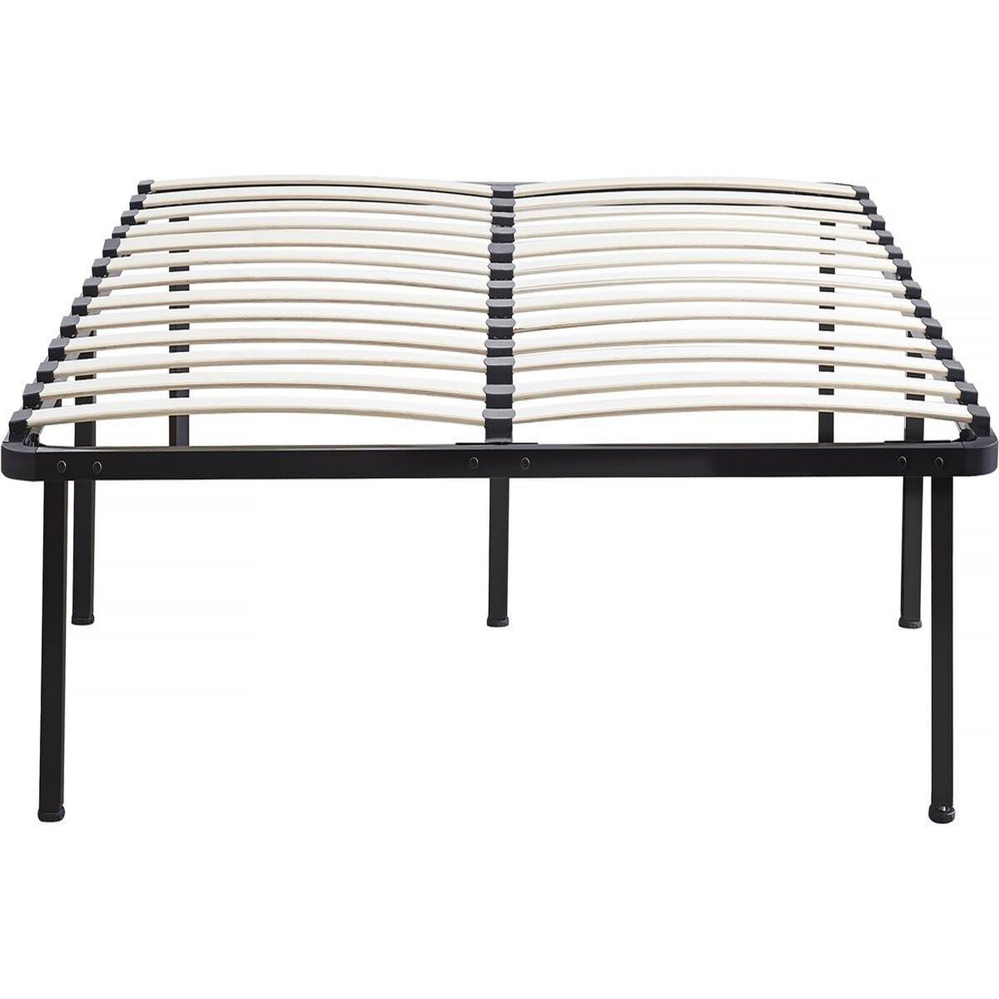 Voir la diapositive 1 : Habitat et Jardin Sommier à lattes + pieds pour matelas - 140 x 190 cm - 26 lattes