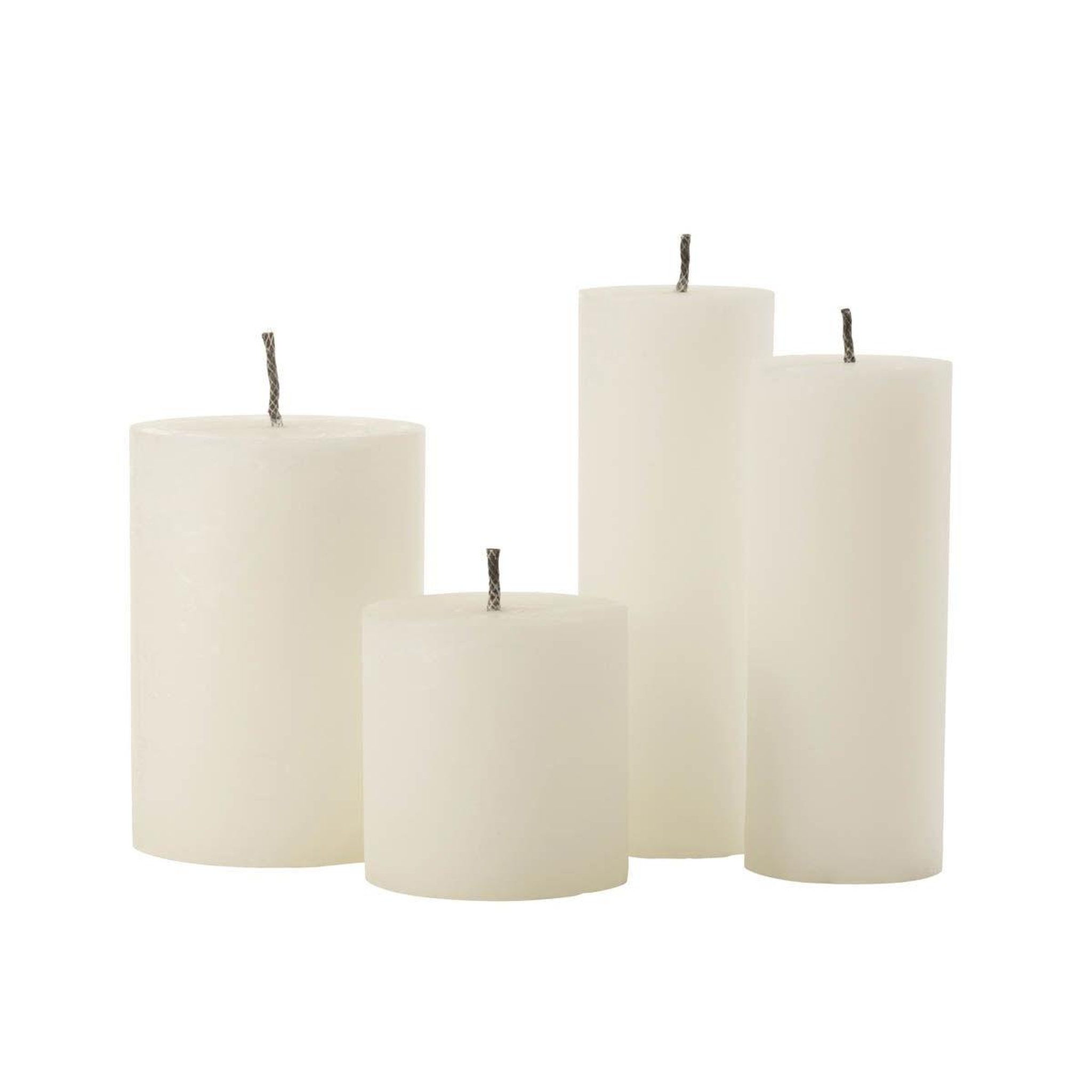 Voir la diapositive 2 : J-LINE Bougie pilier extérieur  odessa  28cm blanc