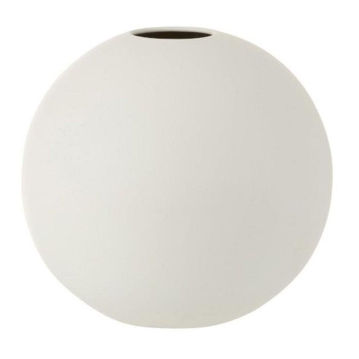 Paris Prix Vase Design  Boule Céramique  25cm Blanc Mat