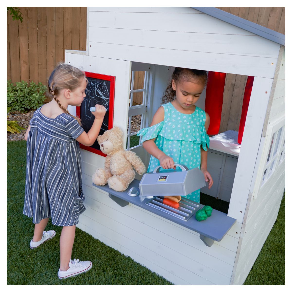 Kidkraft Maisonnette en bois enfant blanche MODERN