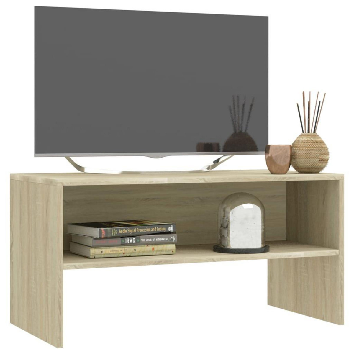 VIDAXL Meuble TV Chene sonoma 80x40x40 cm Bois d'ingenierie