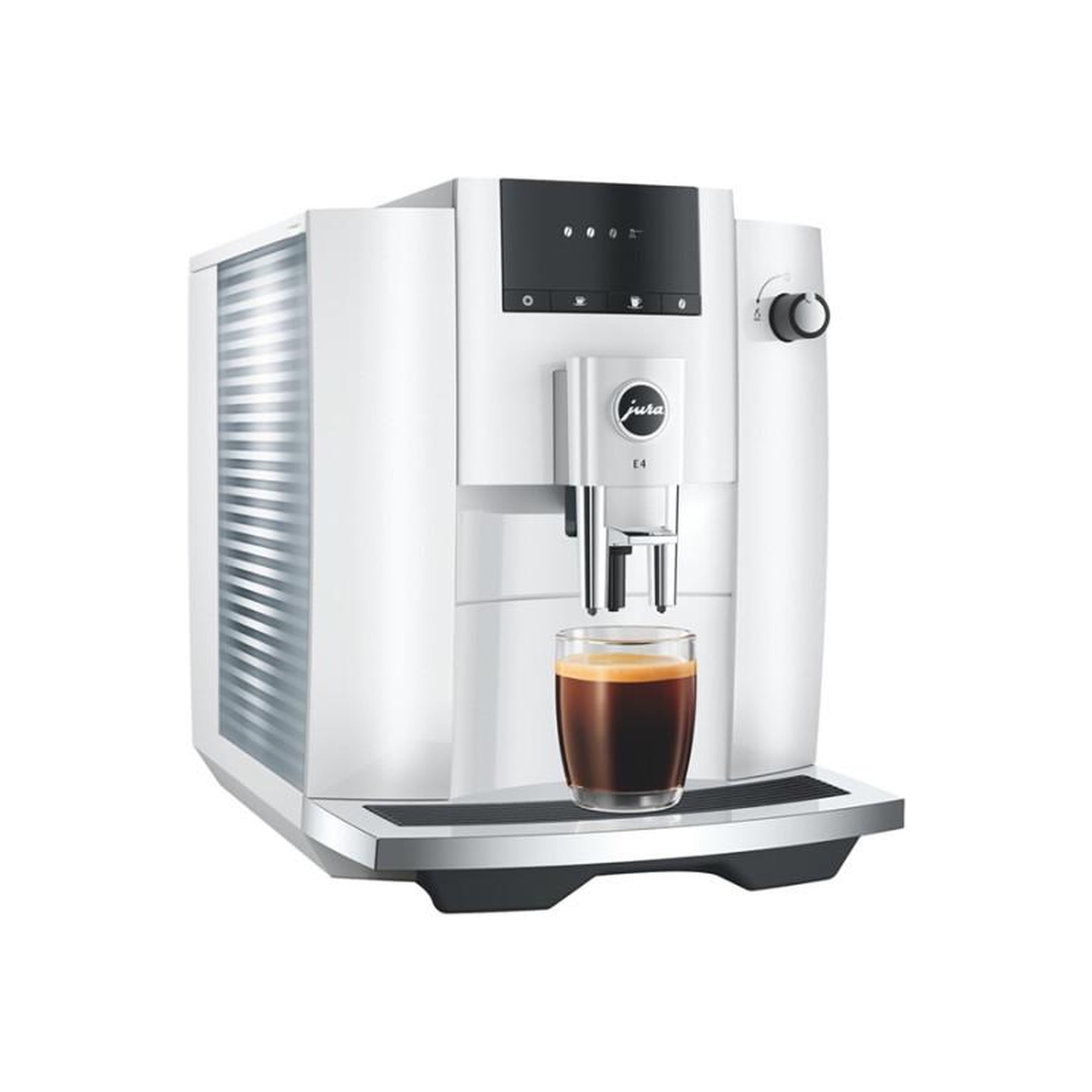 Voir la diapositive 3 : Jura Expresso avec broyeur Jura E4 PIANO WHITE