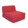 Voir la diapositive 1 : Chauffeuse convertible 1 place en tissu uni CHAPI