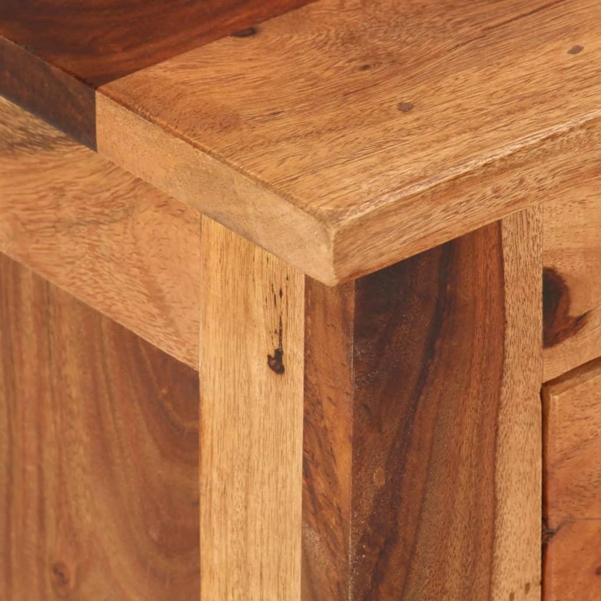 VIDAXL Meuble TV 110x30x40 cm Bois solide