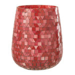 Paris Prix Photophore Design Triangle  Sweet Valentine  21cm Rouge & Rose