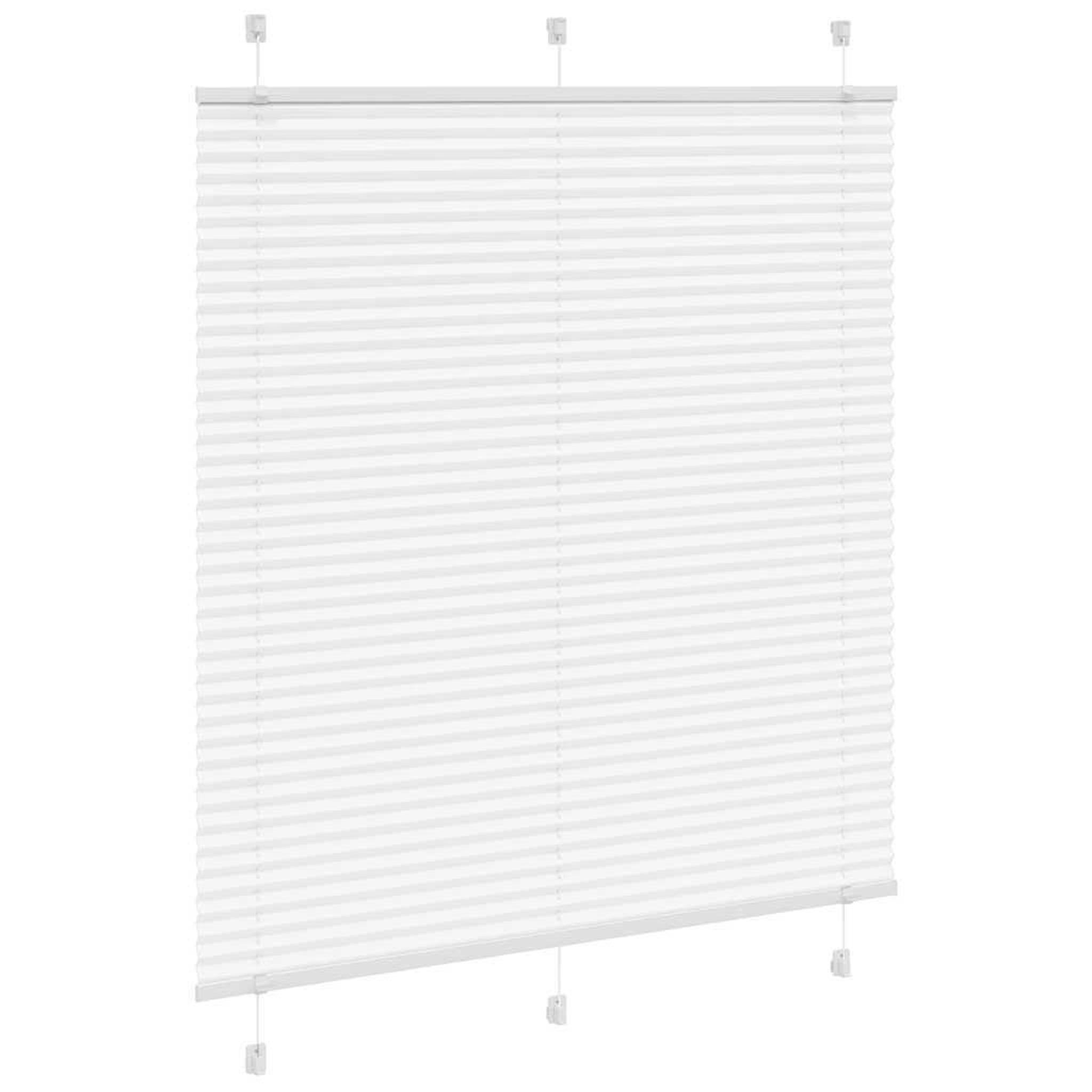 Voir la diapositive 3 : VIDAXL Store plisse blanc 115x100cm largeur du tissu 114,4cm polyester