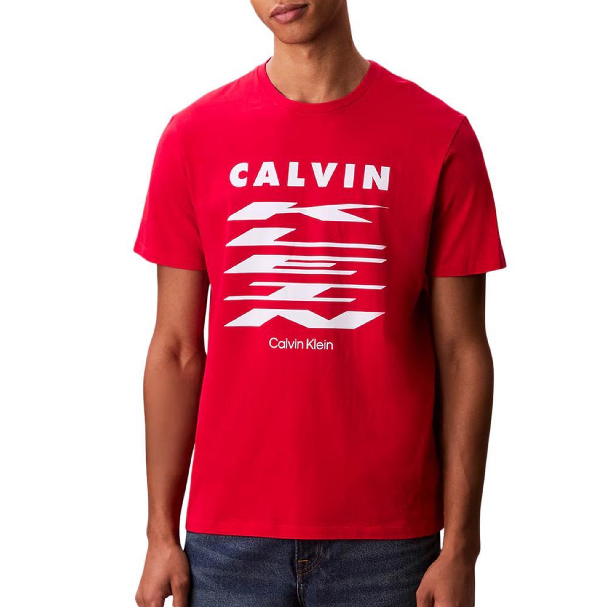 CALVIN KLEIN JEANS T-Shirt Rouge Homme Calvin Klein Jeans 30s. Coloris disponibles : Rouge