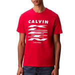 CALVIN KLEIN JEANS T Shirt  Homme Calvin Klein Jeans 30s. Coloris disponibles : Rouge