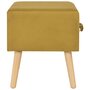 Voir la diapositive 5 : VIDAXL Table de chevet Moutarde 40x35x40 cm Velours