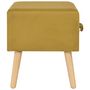 Voir la diapositive 5 : VIDAXL Table de chevet Moutarde 40x35x40 cm Velours