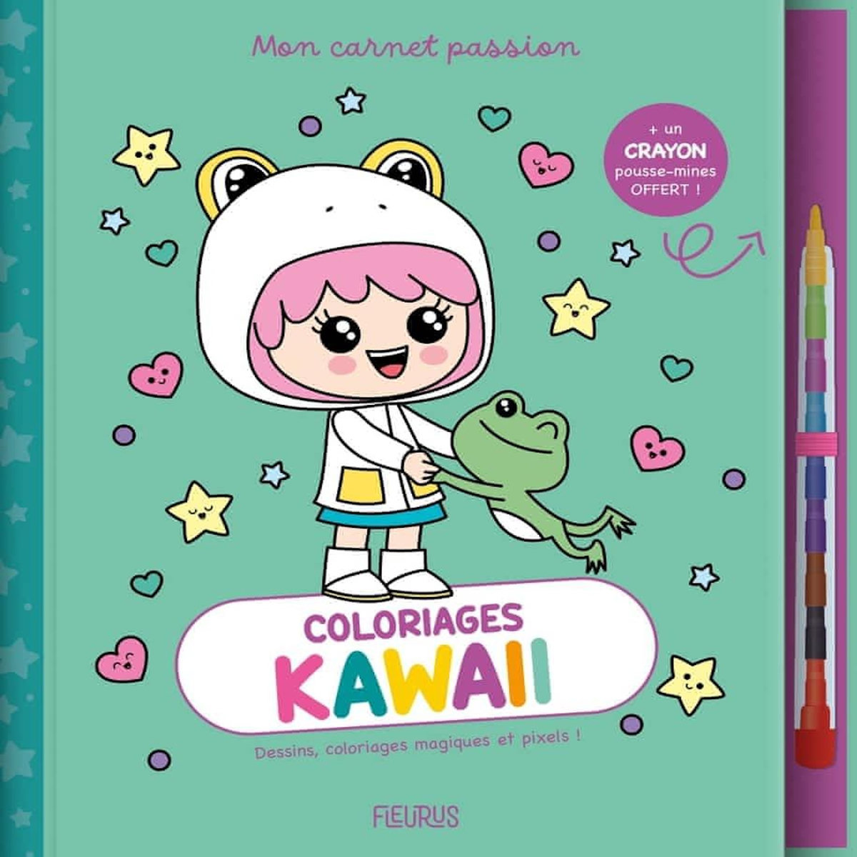 COLORIAGES KAWAII. AVEC 1 CRAYON POUSSE-MINE OFFERT !, Jezewski Mayumi