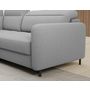 Voir la diapositive 4 : BEST MOBILIER Kalibo - canapé d'angle droit - 5 places - convertible avec coffre et têtières - en tissu bouclette