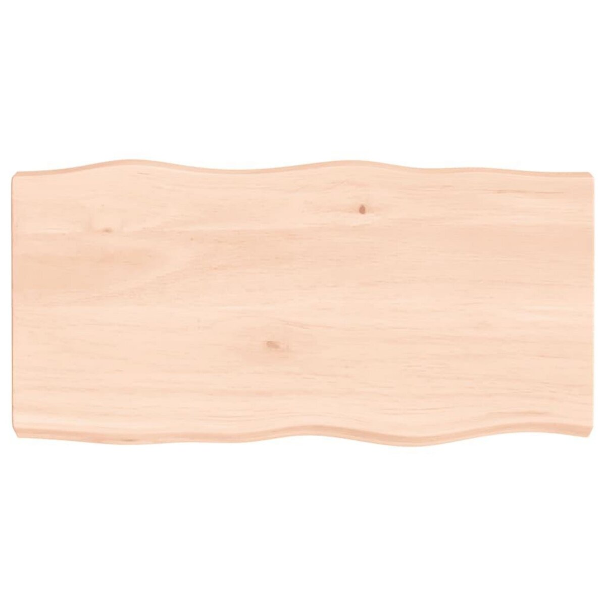 VIDAXL Dessus de table bois massif non traite bordure assortie