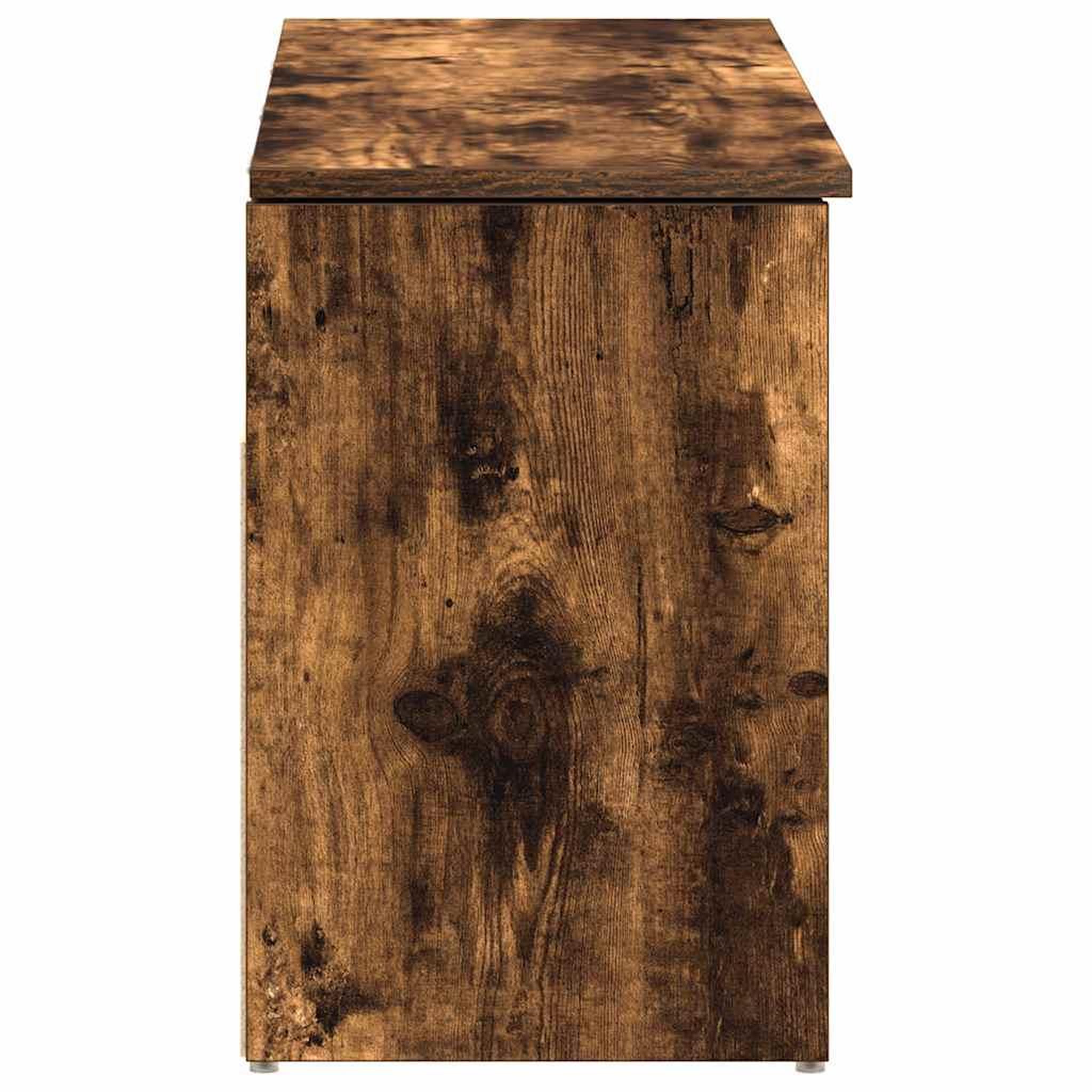 Voir la diapositive 5 : VIDAXL Banc a chaussures chene fume 102x30,5x45 cm bois d'ingenierie