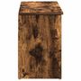 Voir la diapositive 5 : VIDAXL Banc a chaussures chene fume 102x30,5x45 cm bois d'ingenierie