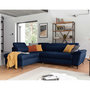 Voir la diapositive 1 : BEST MOBILIER Clever - canapé d'angle gauche - 5 places - convertible avec coffre et têtières - en tissu