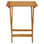 Voir la diapositive 3 : VIDAXL Table pliable de jardin 60x60x75 cm Bois d'acacia solide