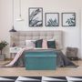Voir la diapositive 5 : The Home Deco Factory Coffre banc pliable design velours Giulia