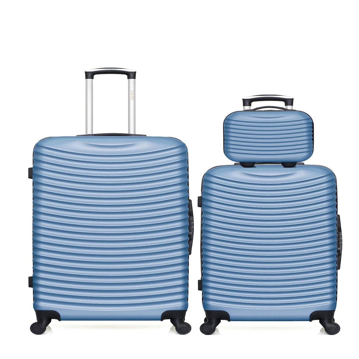 HERO HERO - Lot de 3 - Valise grand format, valise weekend et vanity ETNA