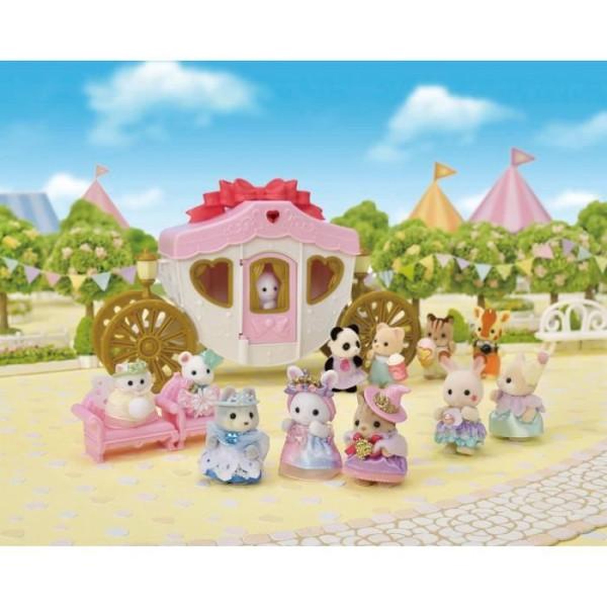 Voir la diapositive 2 : Sylvanian Families Set de 5 figurines bébés en costumes de princesses - sylvanian families - modele 5703 - mixte