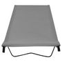 Voir la diapositive 2 : VIDAXL Lit de camping 180x60x19 cm Tissu Oxford et acier Gris
