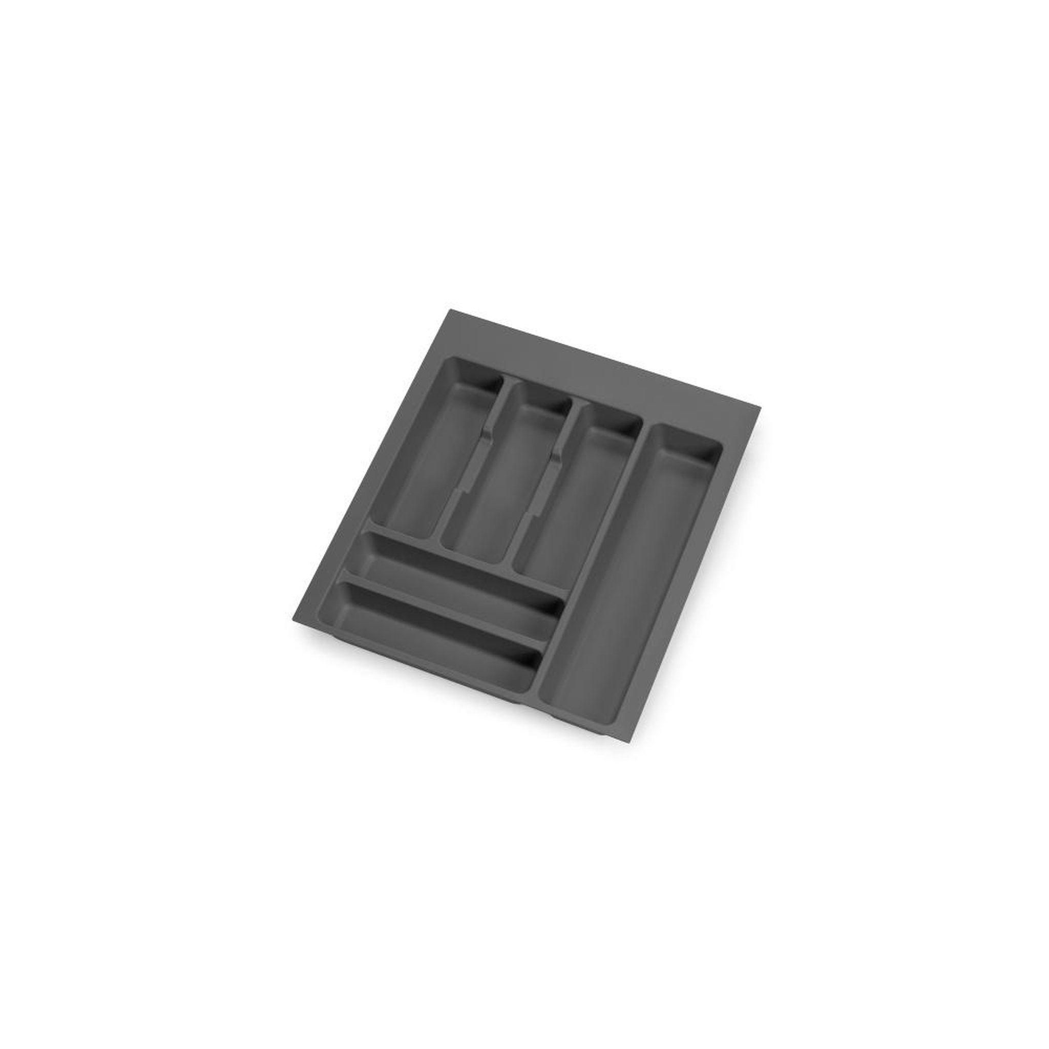 EMUCA SRL range-couverts Optima pour tiroir universel -  module 450mm -  Plastique -  Gris antracite