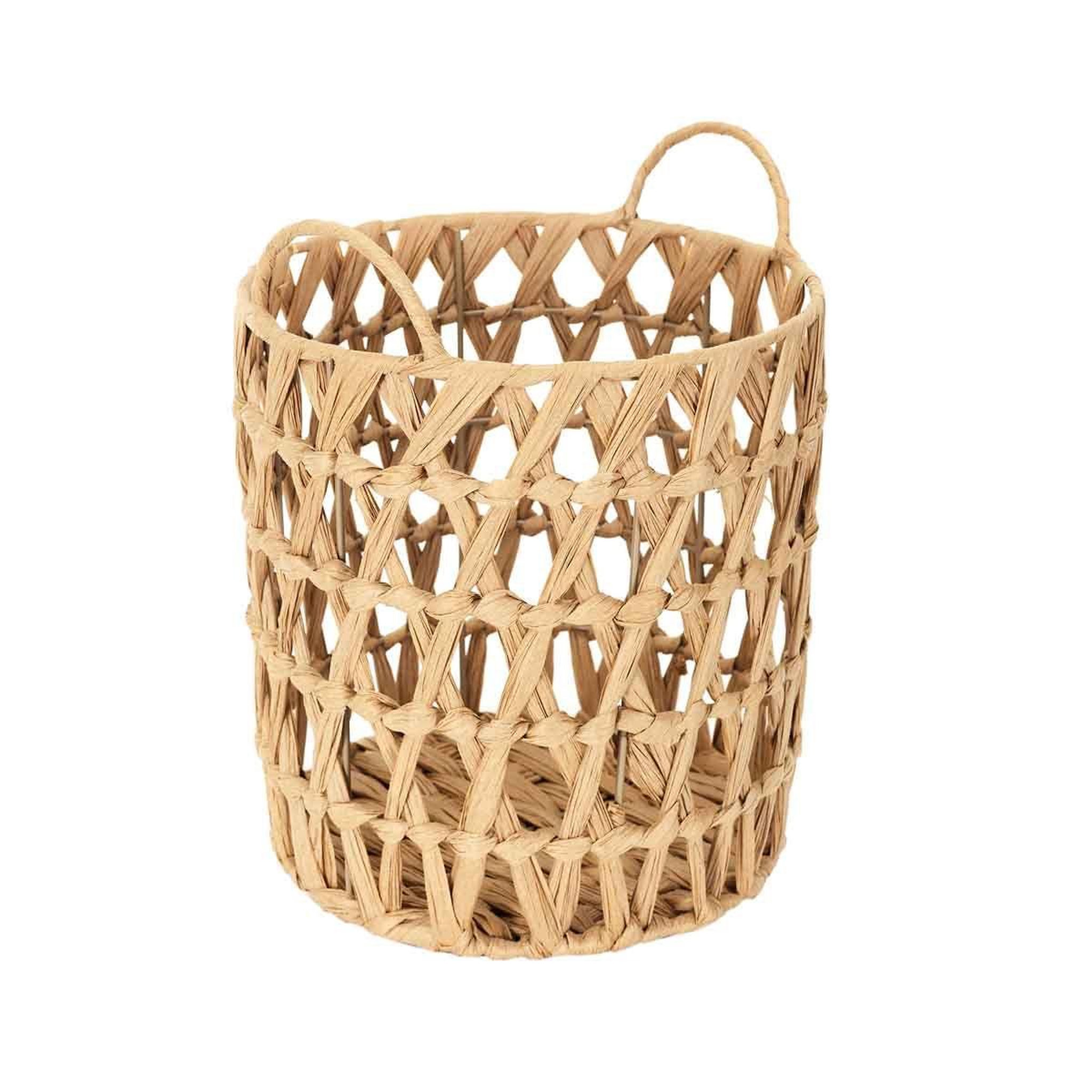 Voir la diapositive 4 : The Home Deco Factory Lot de 3 Paniers de Rangement  Ajouré  40cm Naturel