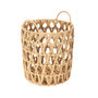 Voir la diapositive 4 : Paris Prix Lot de 3 Paniers de Rangement  Ajouré  40cm Naturel