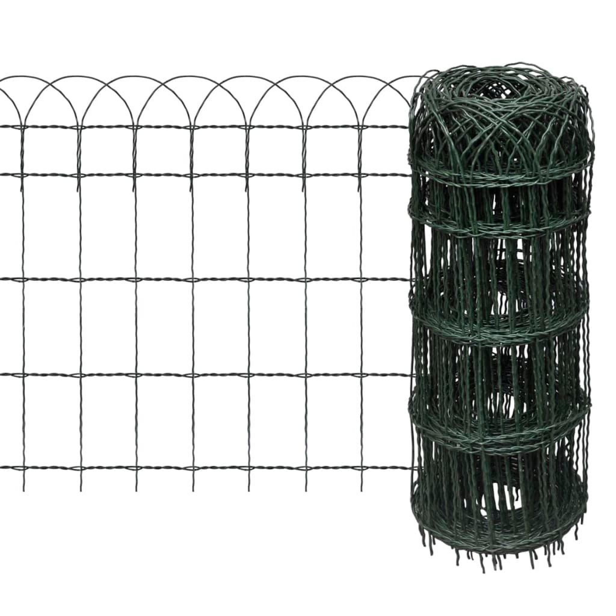 Voir la diapositive 1 : VIDAXL Bordure de pelouse Fer enduit de poudre 10x0,65 m