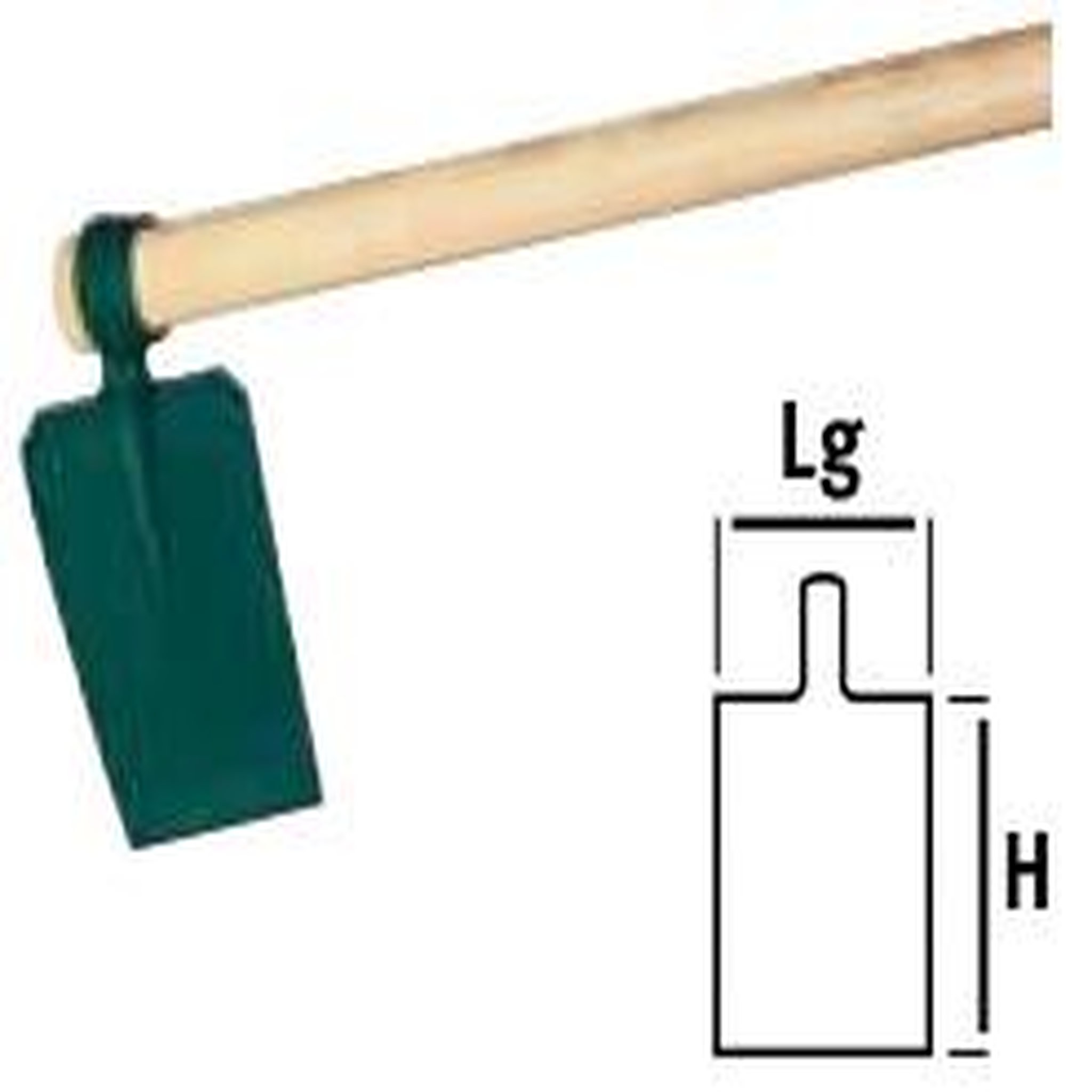Leborgne Houe de Bastia douille ovale 1 kg - 20 cm Duopro - sans manche