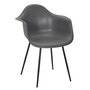 Voir la diapositive 1 : The Home Deco Factory Fauteuil GUSTAV gris